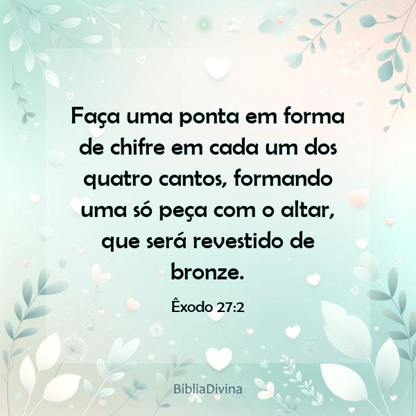 Êxodo 27:2