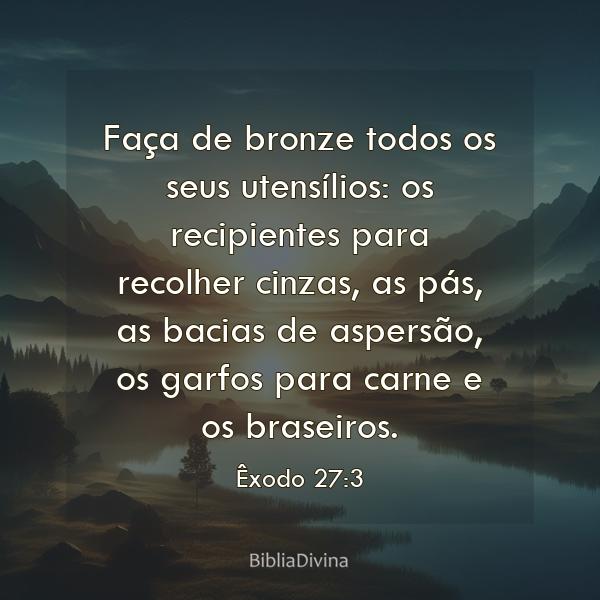 Êxodo 27:3