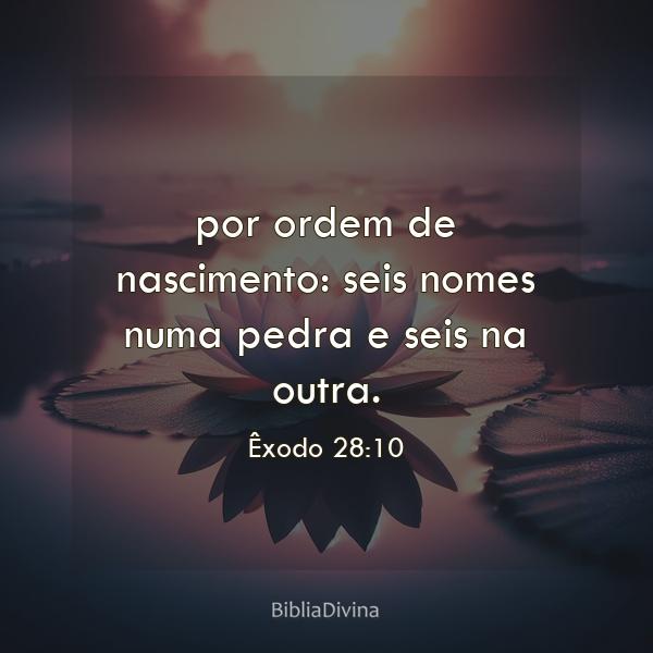 Êxodo 28:10