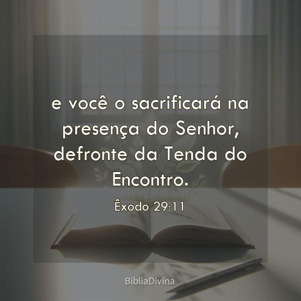 Êxodo 29:11