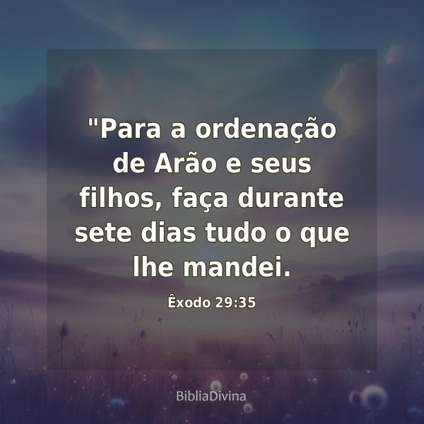 Êxodo 29:35