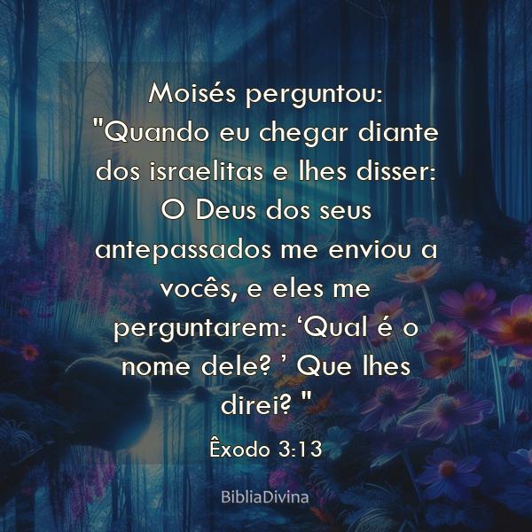 Êxodo 3:13