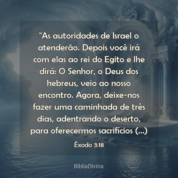 Êxodo 3:18