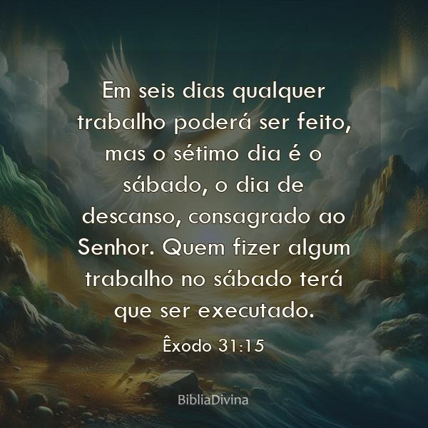 Êxodo 31:15