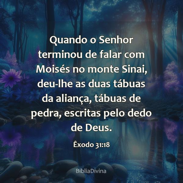 Êxodo 31:18