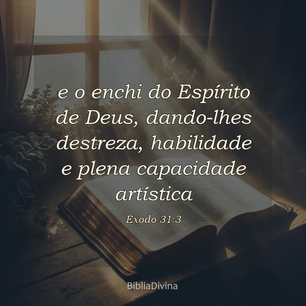 Êxodo 31:3