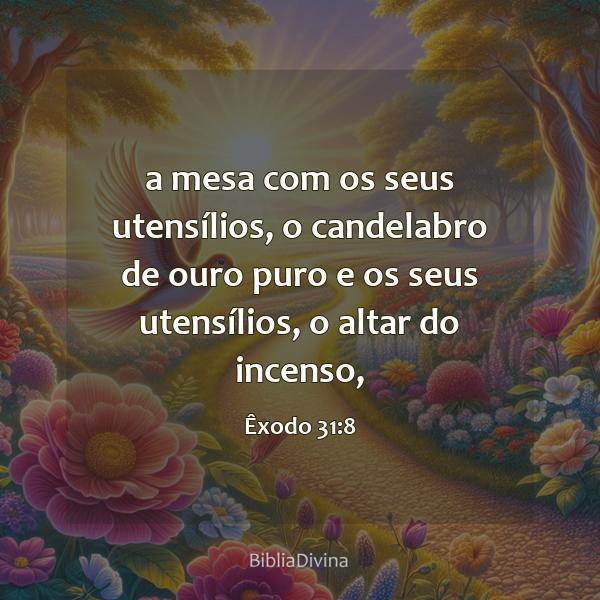 Êxodo 31:8