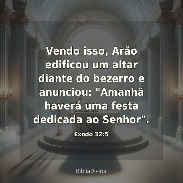 Êxodo 32:5