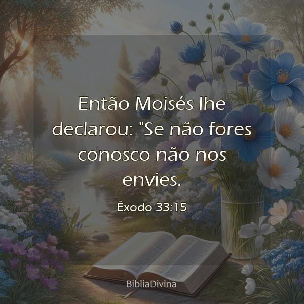 Êxodo 33:15