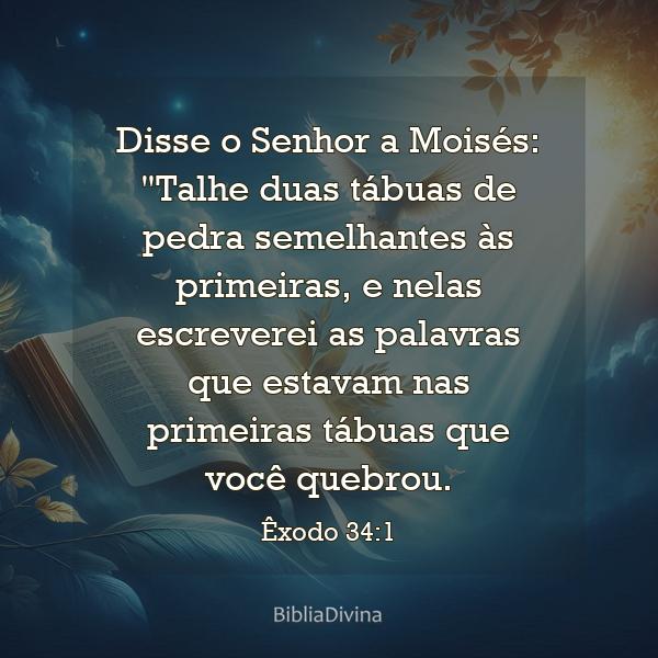 Êxodo 34:1