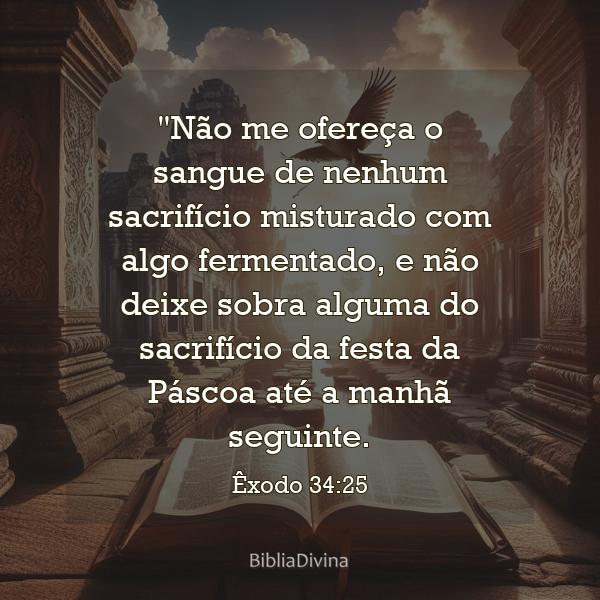 Êxodo 34:25