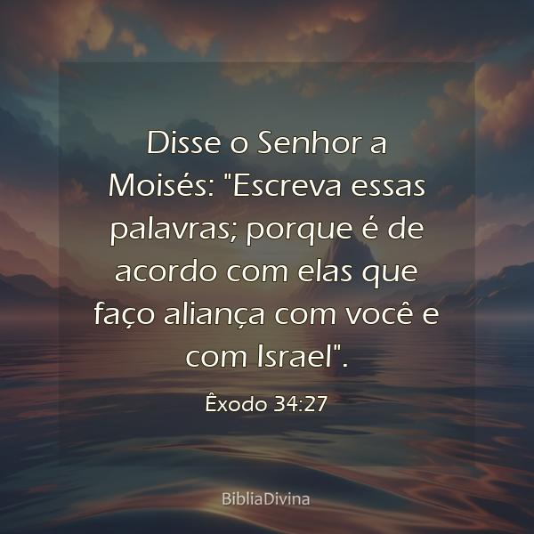 Êxodo 34:27