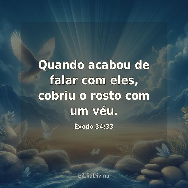 Êxodo 34:33