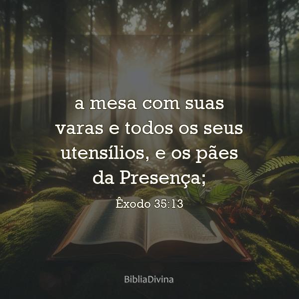 Êxodo 35:13