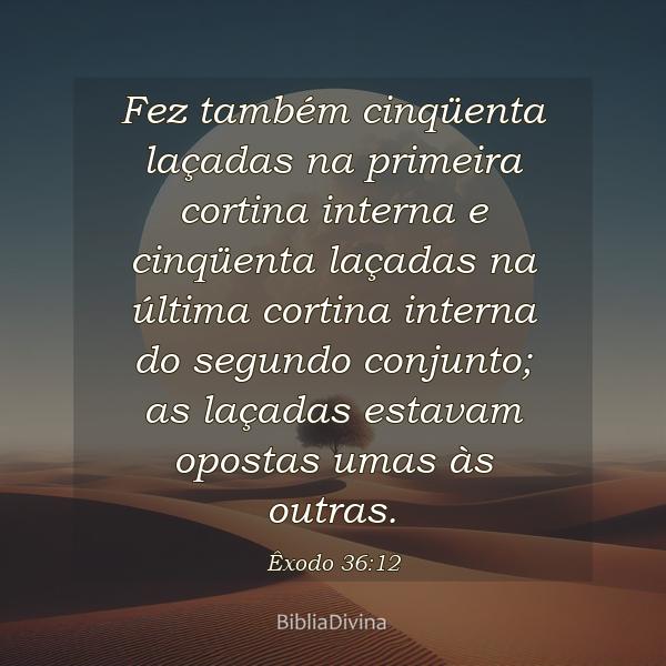 Êxodo 36:12