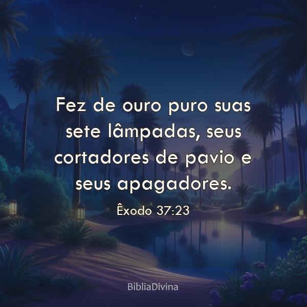 Êxodo 37:23