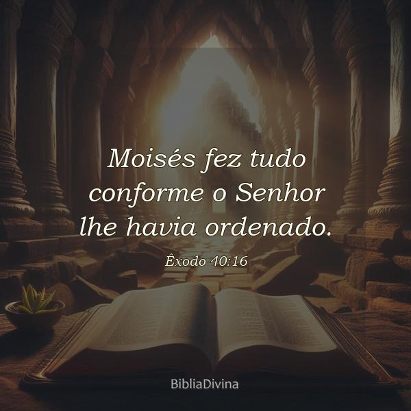 Êxodo 40:16