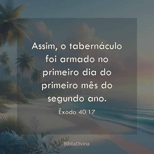 Êxodo 40:17