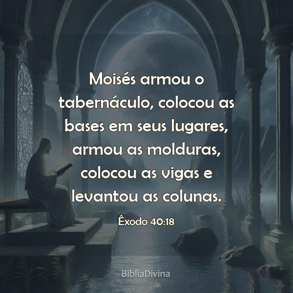 Êxodo 40:18