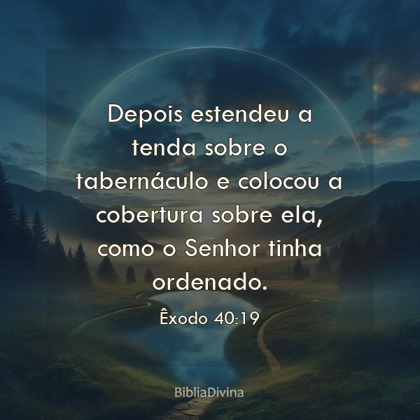 Êxodo 40:19