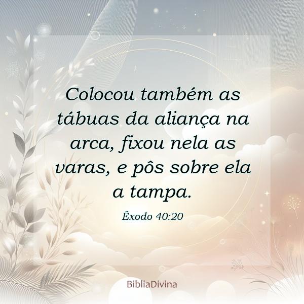 Êxodo 40:20