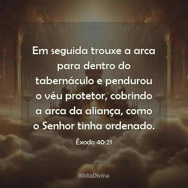 Êxodo 40:21