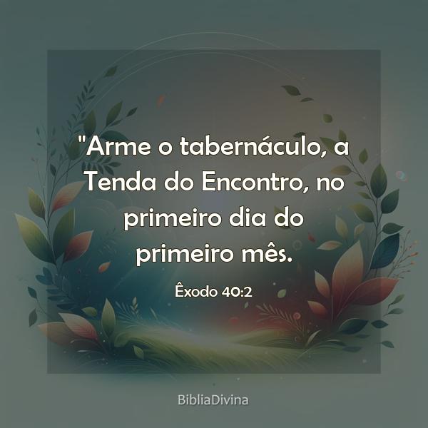 Êxodo 40:2