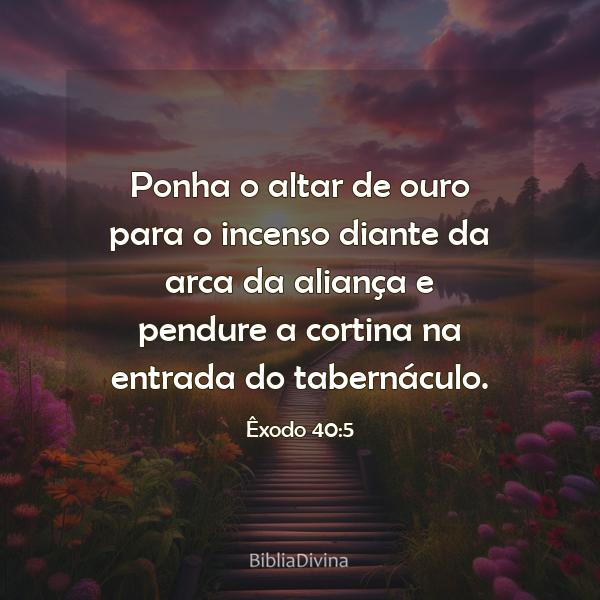 Êxodo 40:5