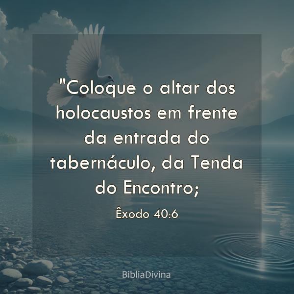 Êxodo 40:6