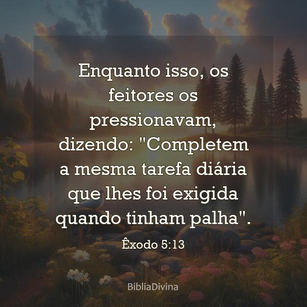 Êxodo 5:13