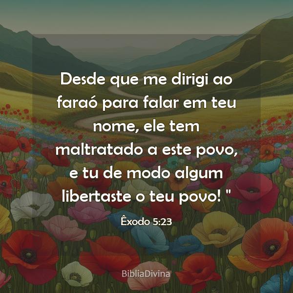 Êxodo 5:23