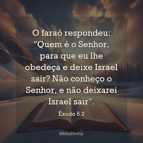 Êxodo 5:2