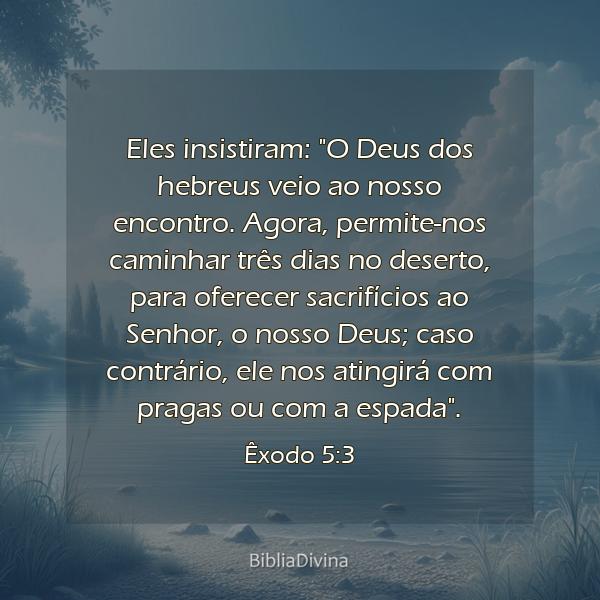 Êxodo 5:3