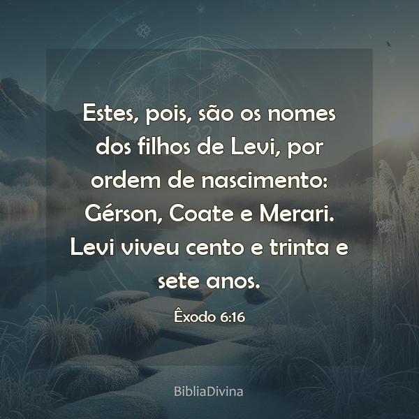 Êxodo 6:16