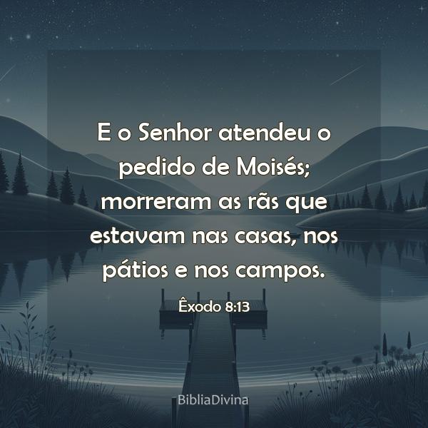 Êxodo 8:13