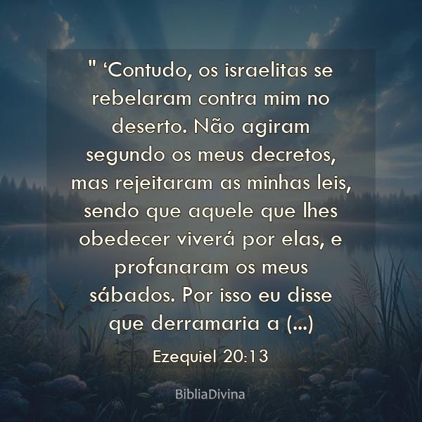 Ezequiel 20:13