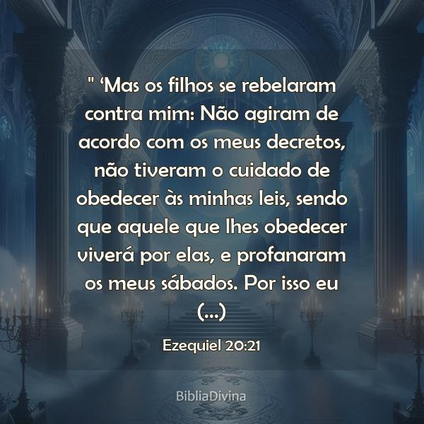 Ezequiel 20:21