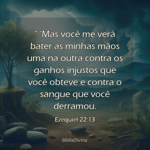 Ezequiel 22:13