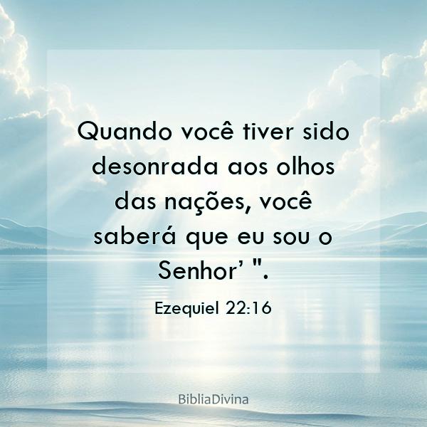 Ezequiel 22:16