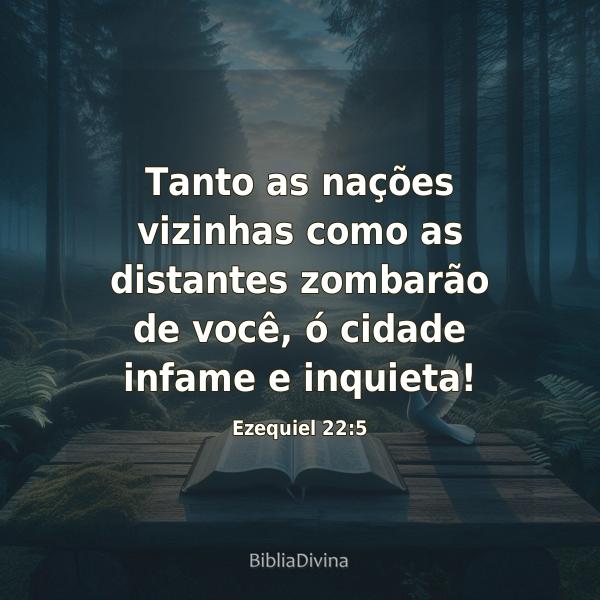 Ezequiel 22:5