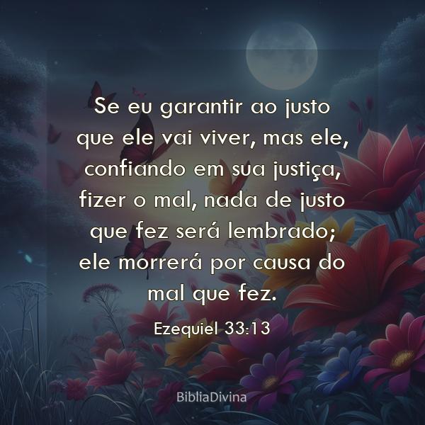 Ezequiel 33:13