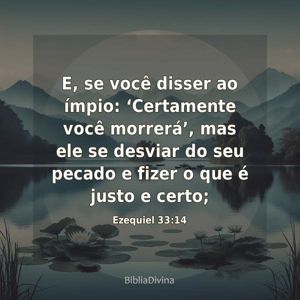 Ezequiel 33:14