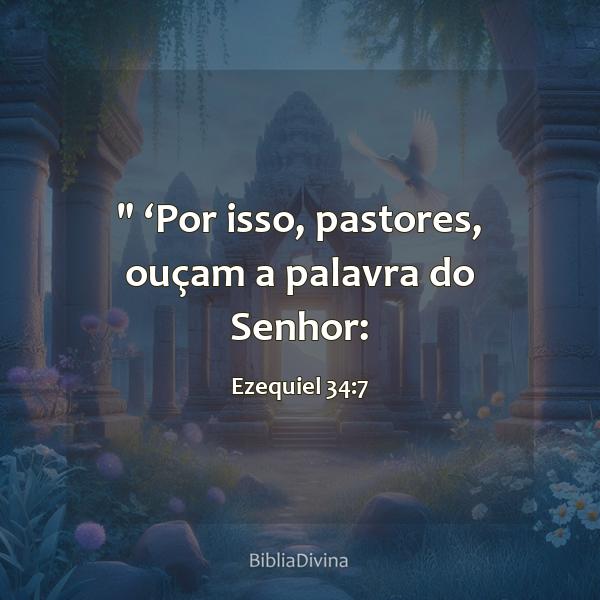 Ezequiel 34:7