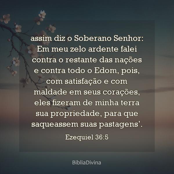 Ezequiel 36:5