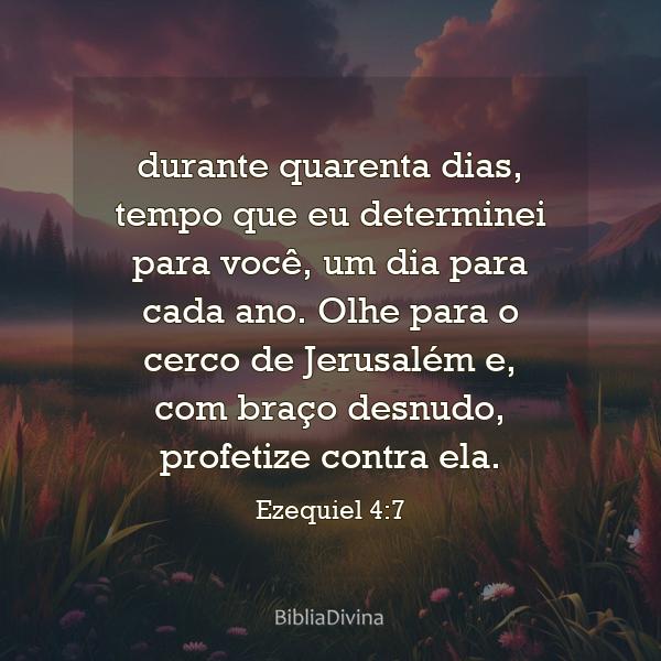 Ezequiel 4:7