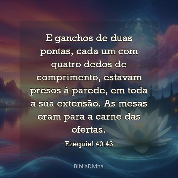 Ezequiel 40:43