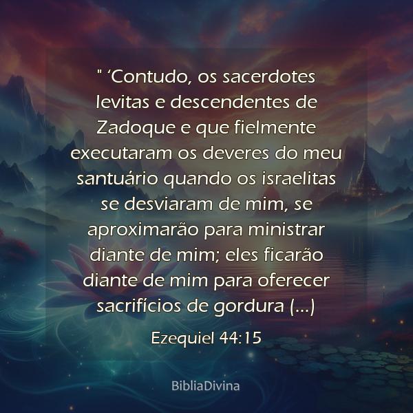 Ezequiel 44:15