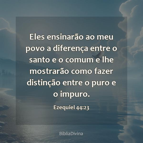 Ezequiel 44:23