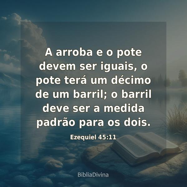 Ezequiel 45:11