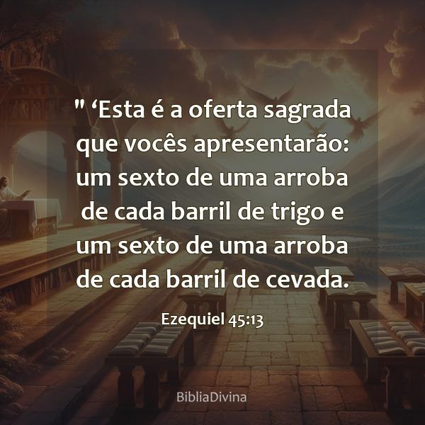 Ezequiel 45:13